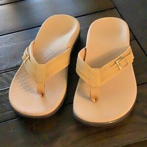 Beige Flip Flop Sandals